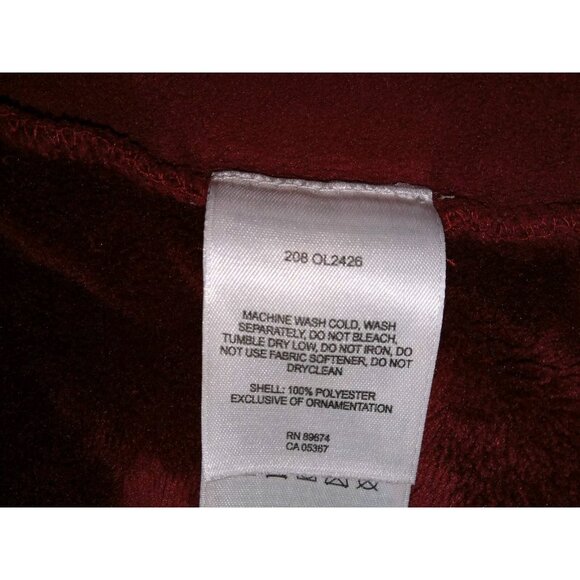 Mountain Hardwear Women's Red Soft Fleece Zip Up Jacket Size Medium - Picture 11 of 15